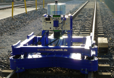 Shaker Butterfly® on a railway track
